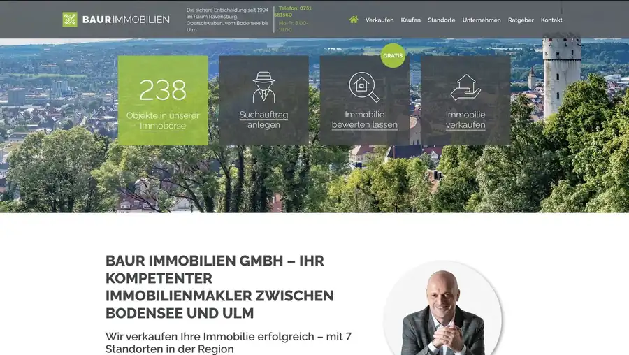 Startseite von BAUR Immobilien